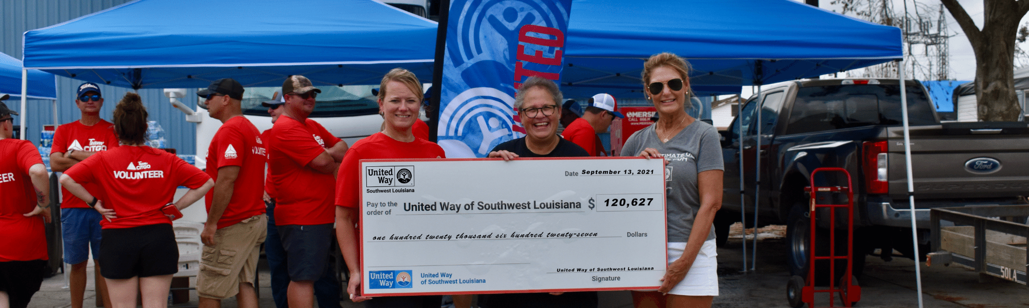 CITGO and United Way of SWLA bring a check to Houma