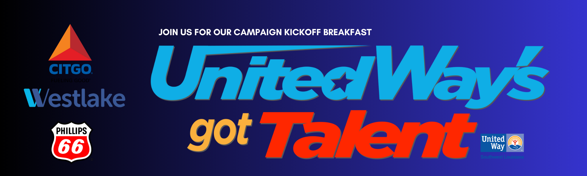 United Way's got talent header with logos