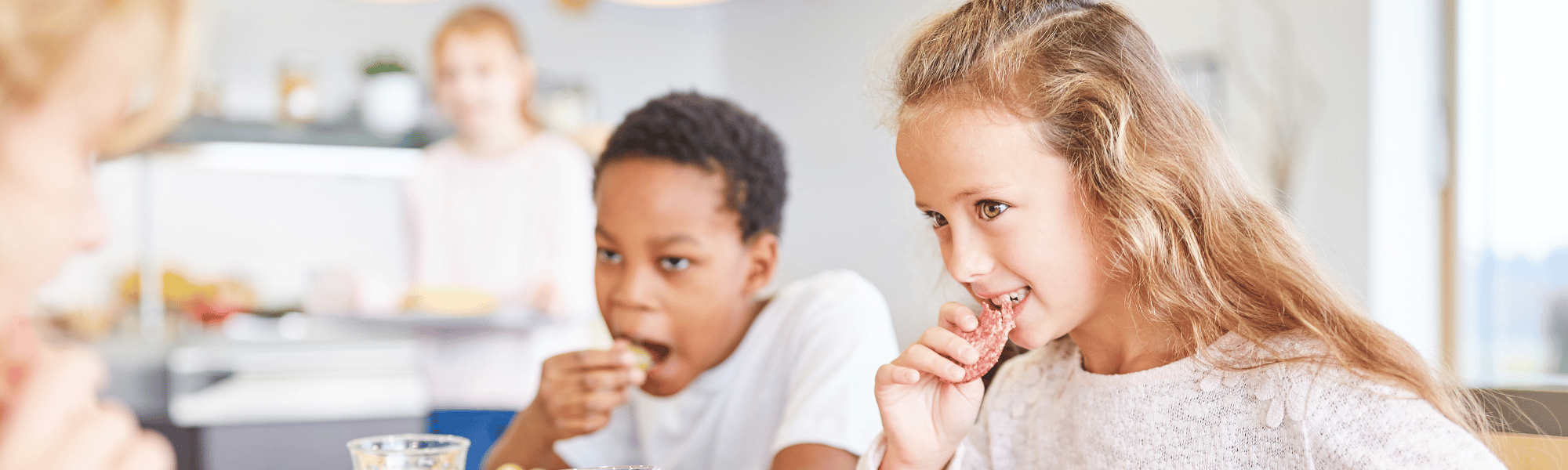 children eating